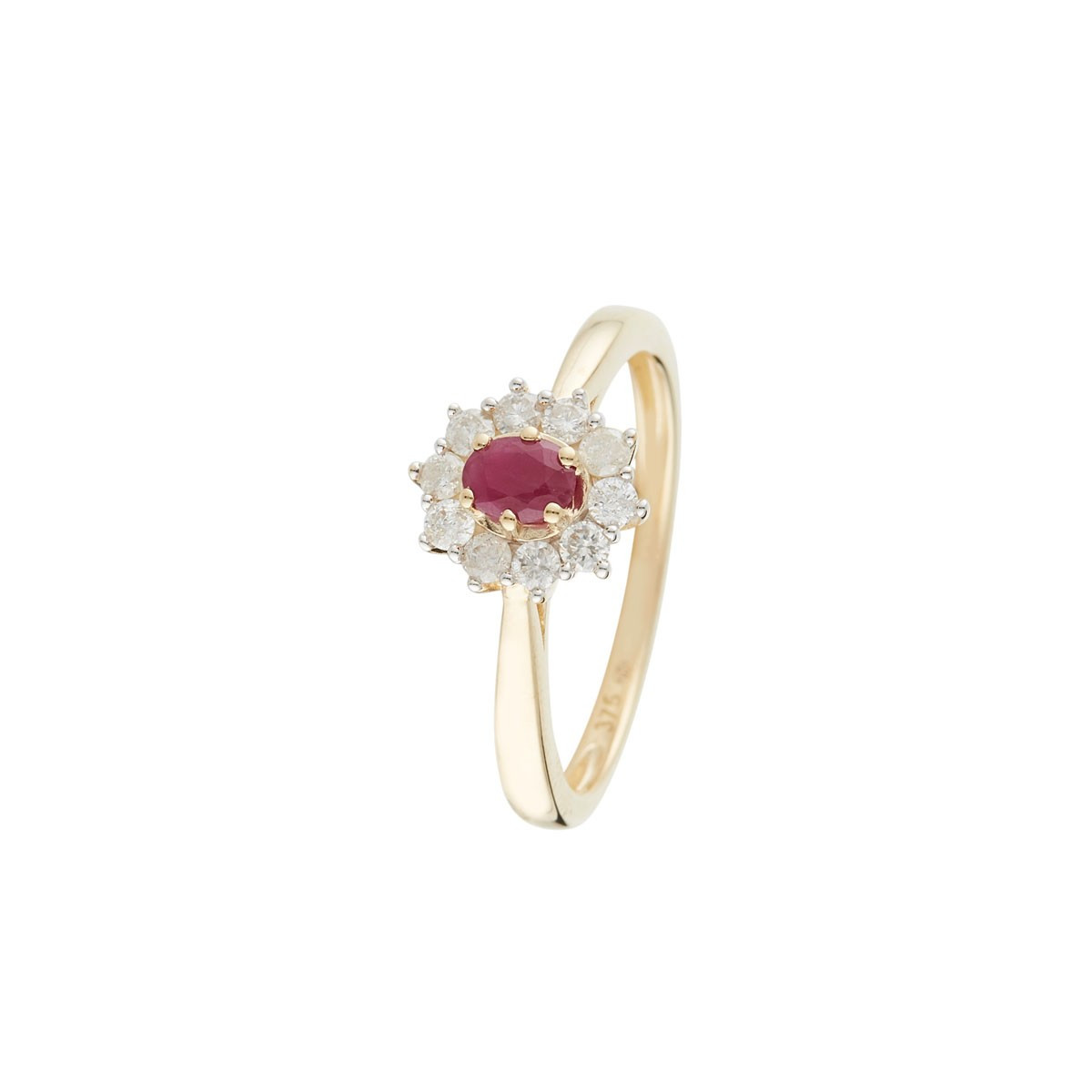Bague "Joal Rubis" Or et Diamants Bague "Océane" Or jaune et Rubis