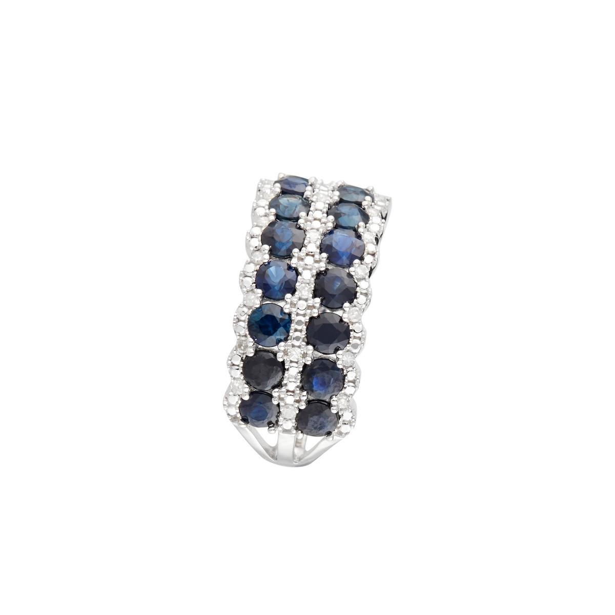 Bague "Salma Saphir" Or et Diamants Bague "Violaine" Or blanc et Saphir