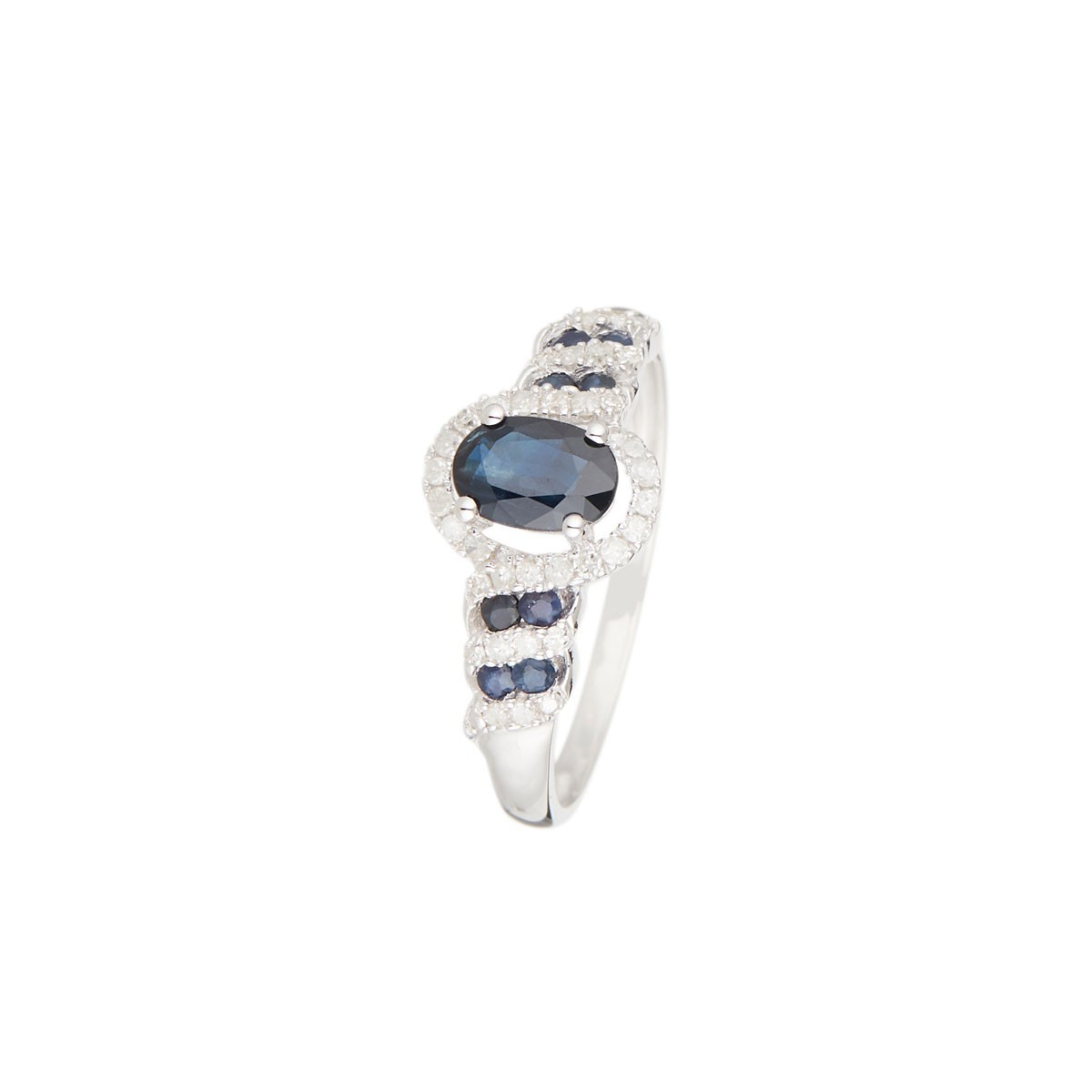Bague "Siquijor" Or et Diamants Bague " Yvonne" Or blanc et Saphir