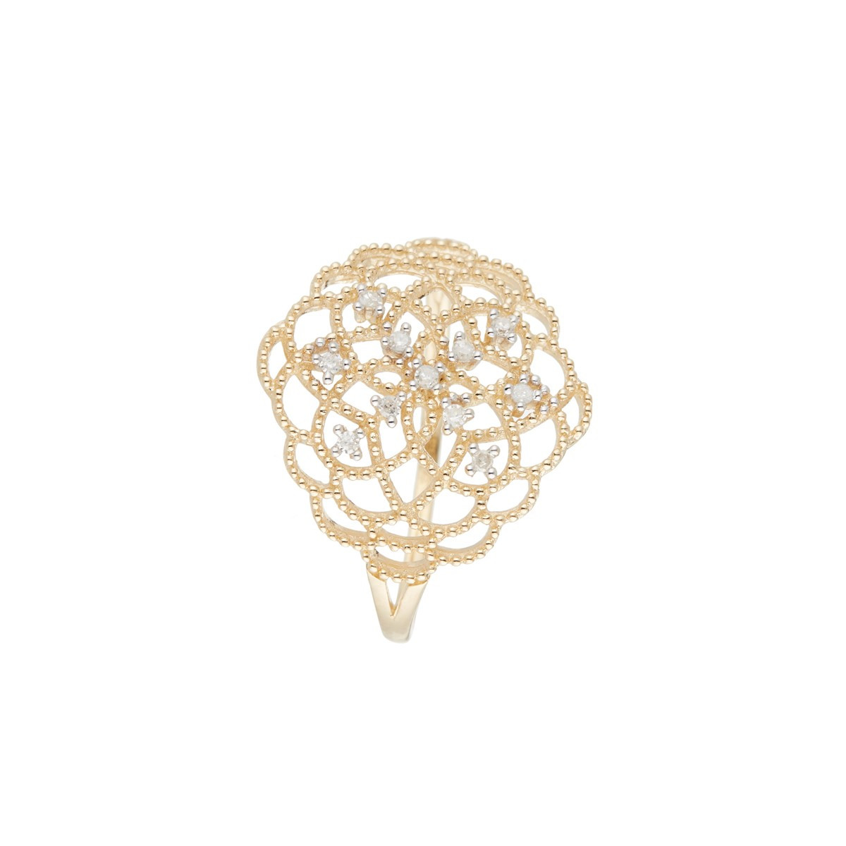 Bague "Dentelle" Or et Diamants Bague " Cassandre" Or jaune et Diamant