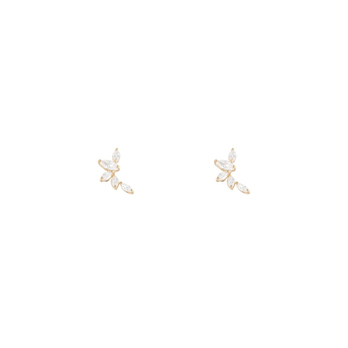 Boucles d'oreilles " Five Petals" Or Jaune 375/1000