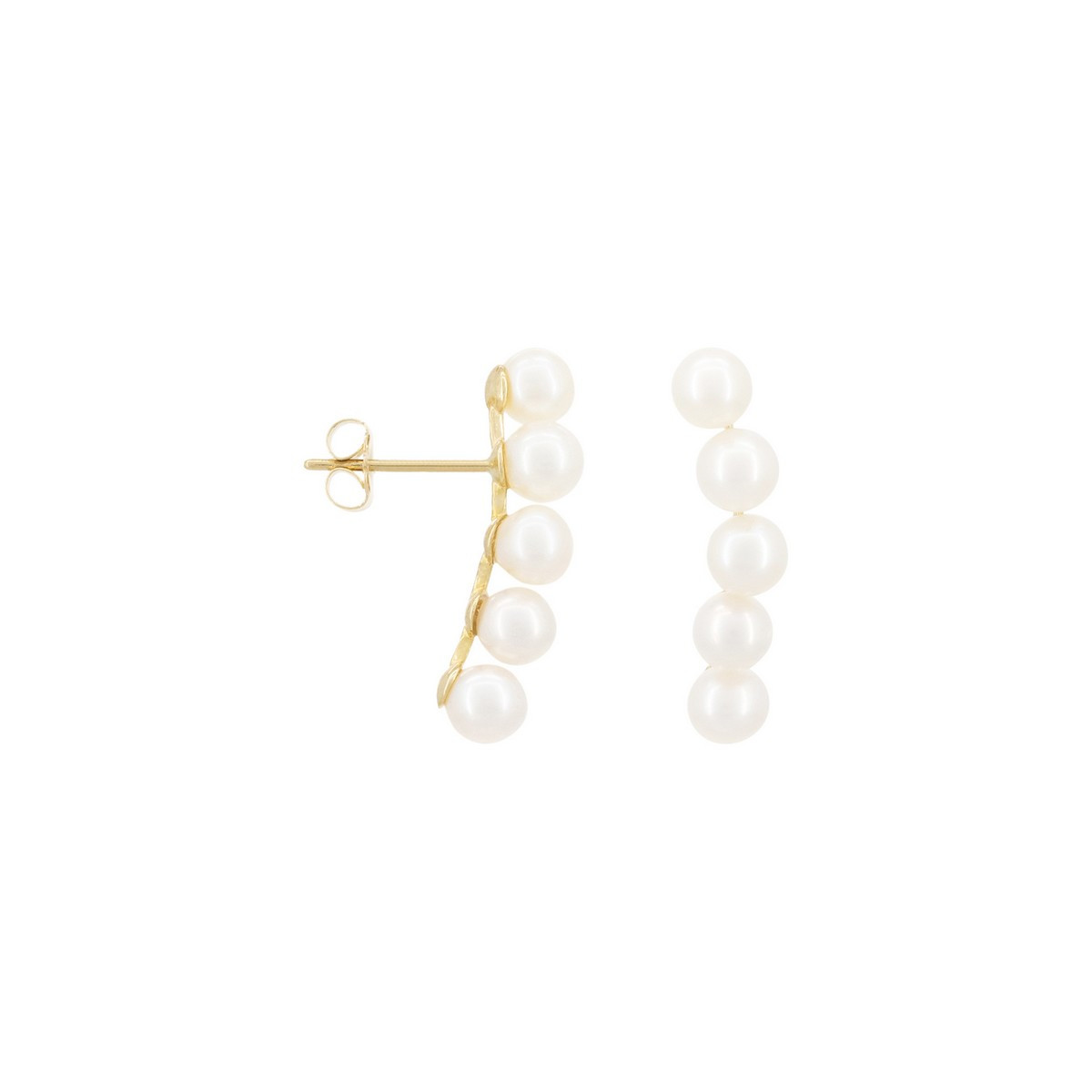 boucle d'oreilles perle grimpantes Boucles d'oreilles perle grimpantes"Cristaux"