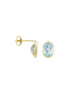 Boucle d'oreilles "Rond de Topaze" 3,2ct/2 Or Jaune 375/1000