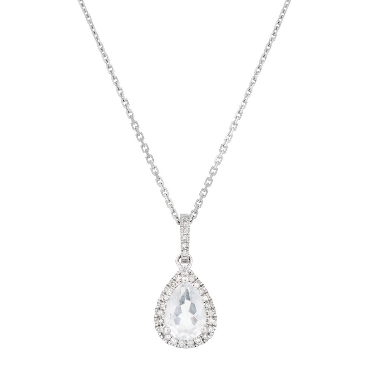 Pendentif "Forlia Topaze" Or et Diamants Pendentif "Lorena" Or blanc et Topaze