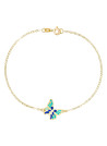 Bracelet "Papillon lumineux" Or Jaune 375/1000