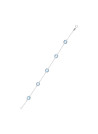 Bracelet "Pépites Topaze 5ct/5" Or Blanc 375/1000