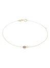 Bracelet "Rond amèthe 0,02ct/1" Or Jaune 375/1000