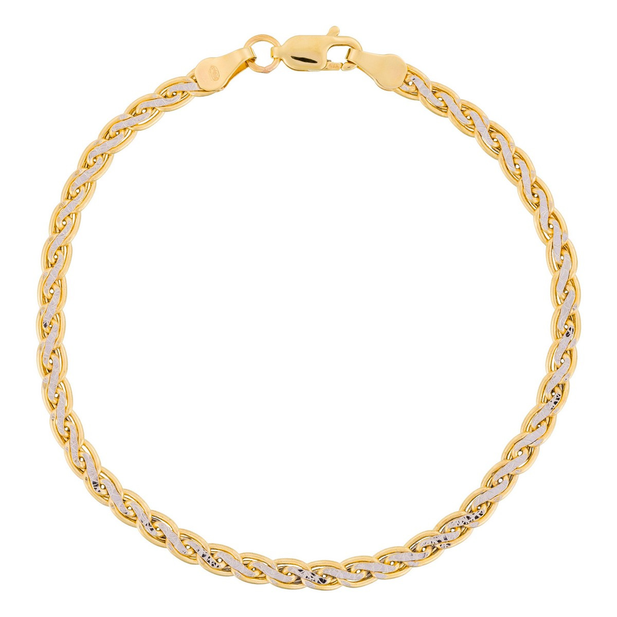 Bracelet Maille "Golya" Bracelet "Fleurir" Or bicolore