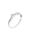 Bague "Envol" Or Blanc 375/1000