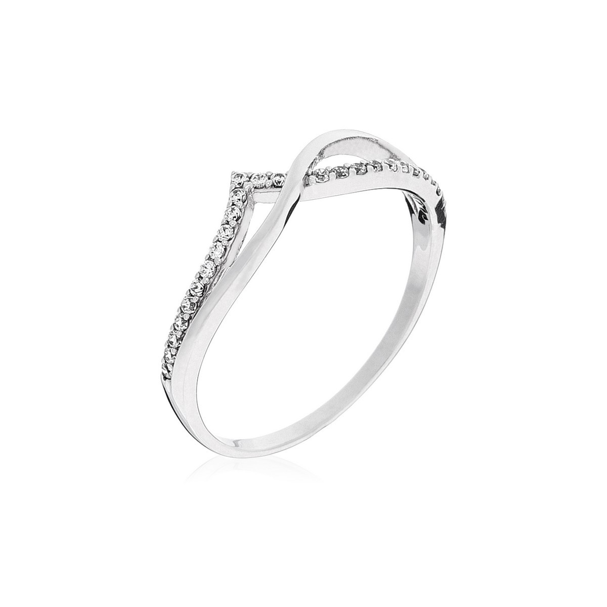 Bague "Envol" Or Blanc 375/1000 Bague "Féérie" Or blanc