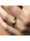 Bague "Gravé dans mon Coeur" Or jaune et Diamants