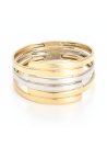 Bague "Fabio" Or Bicolore 375/1000