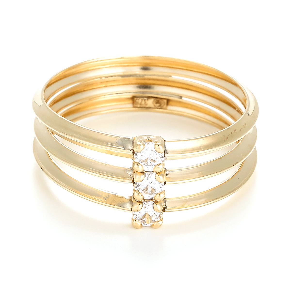 Bague " Abbie" Or Jaune 375/1000 Bague "Félicité" Or jaune