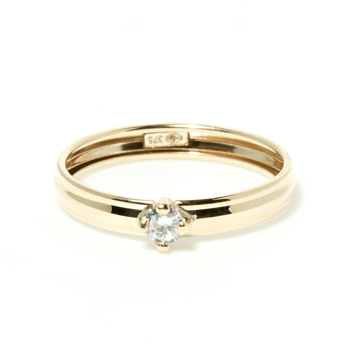 Bague "Dean" Or Jaune 375/1000 Bague "Brume" Or jaune