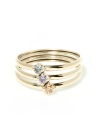 Bague "Abbie Colormix" Or Jaune 375/1000