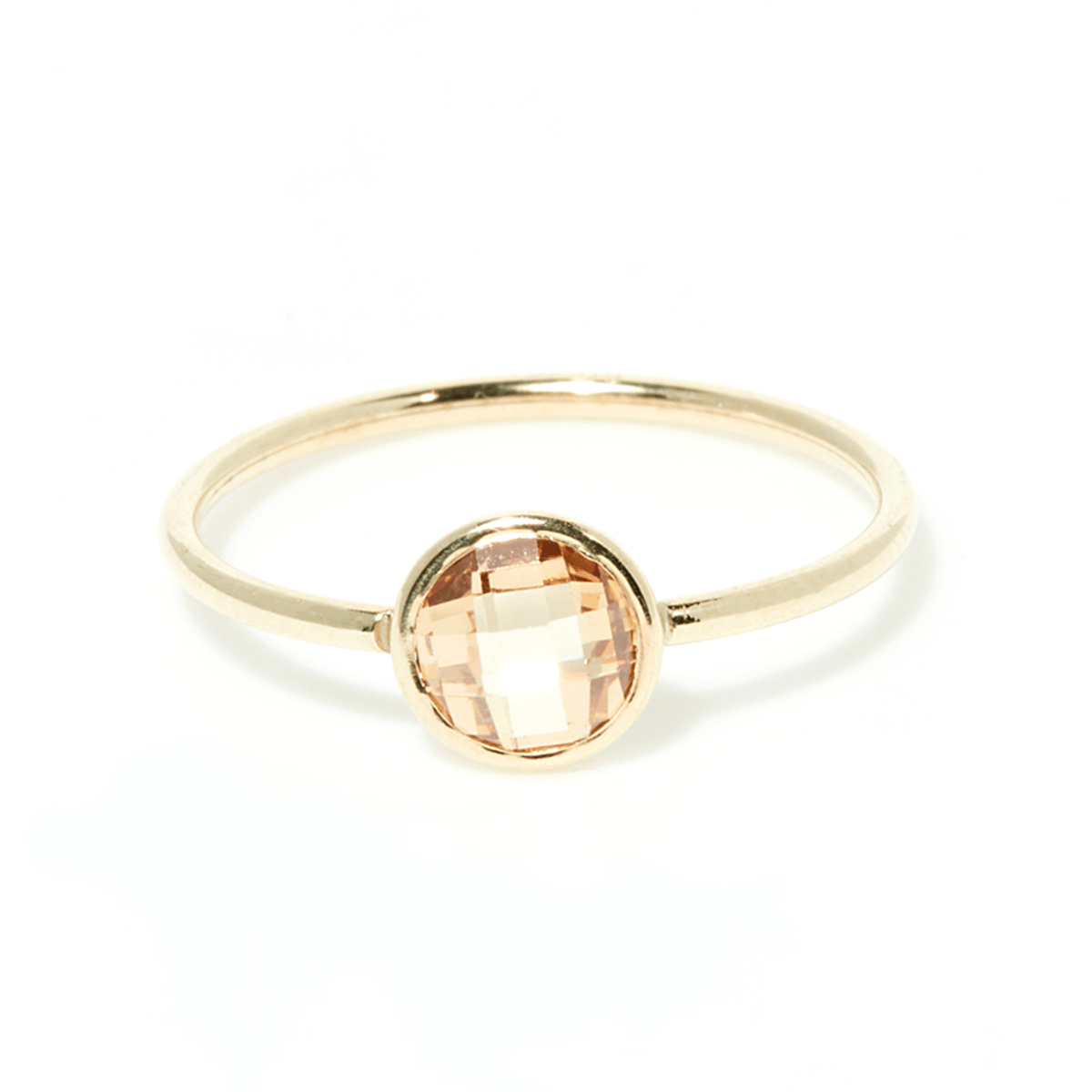 Bague "Scarlette Orange"Or Jaune 375/1000 Bague "Scarlette Orange" Or Jaune et Zirconium