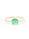 Bague "Scarlette Verte " Or Jaune 375/1000