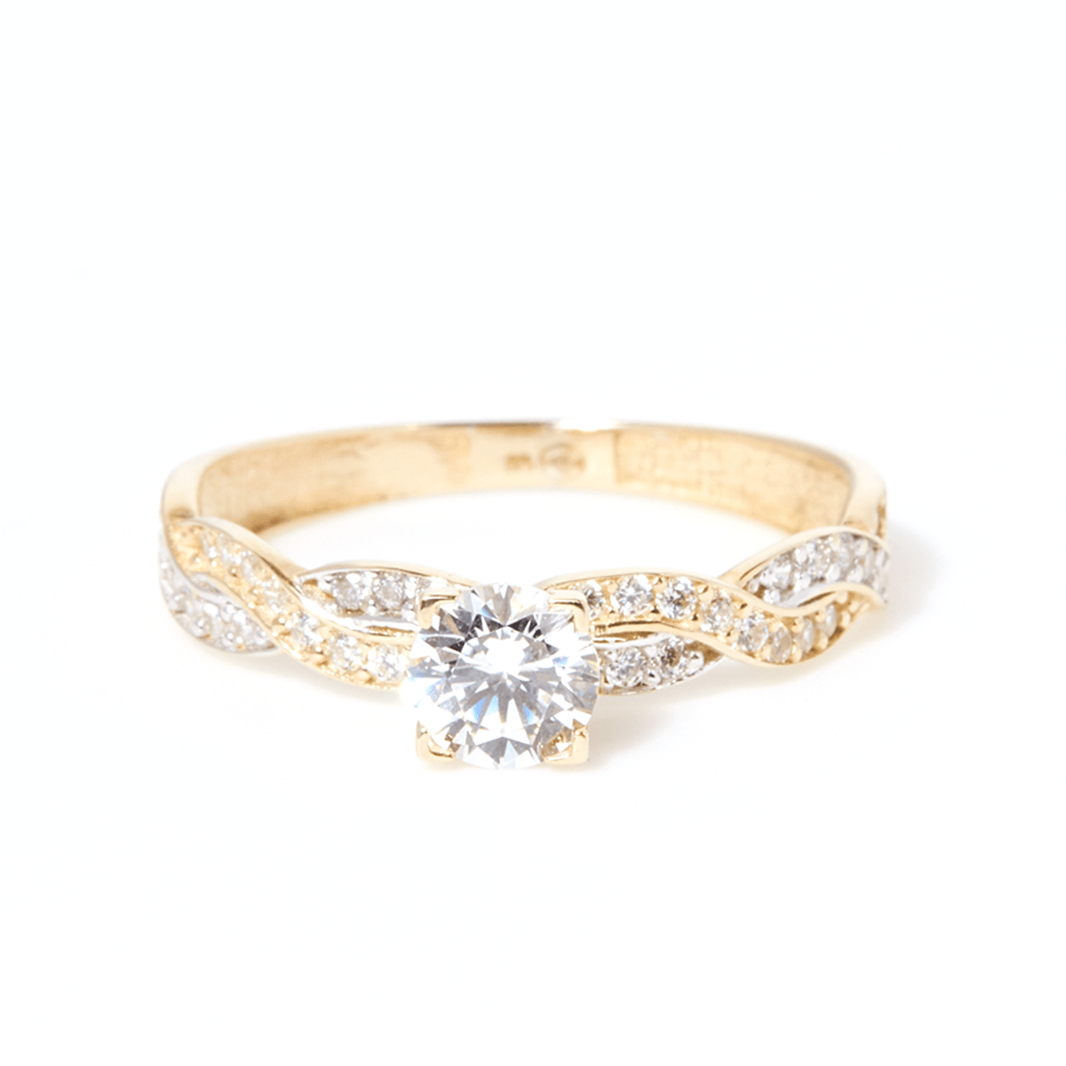 Bague "Ubbe" Or Jaune et 375/1000 Bague "Écume" Or jaune