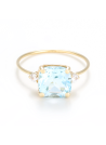 Bague "Espoir 0,56ct/1" Topaze Or Jaune 375/1000
