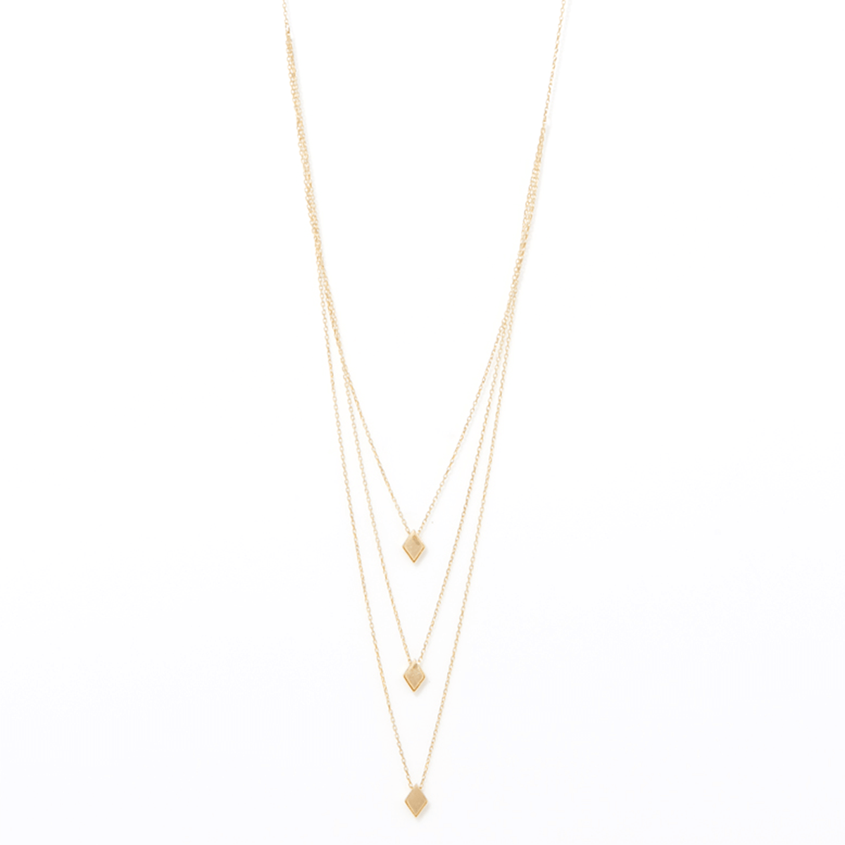 Collier Multi rangs "Losange"Or Jaune 375/1000 Collier "Rivage" Or jaune