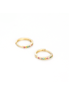 Boucle d'oreilles "Créoles colored" Or Jaune 375/1000