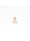 Bijou cartilage unitaire "Trinity" Or Jaune 375/1000