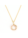 Pendentif "Trianon" or bicolore 375/1000
