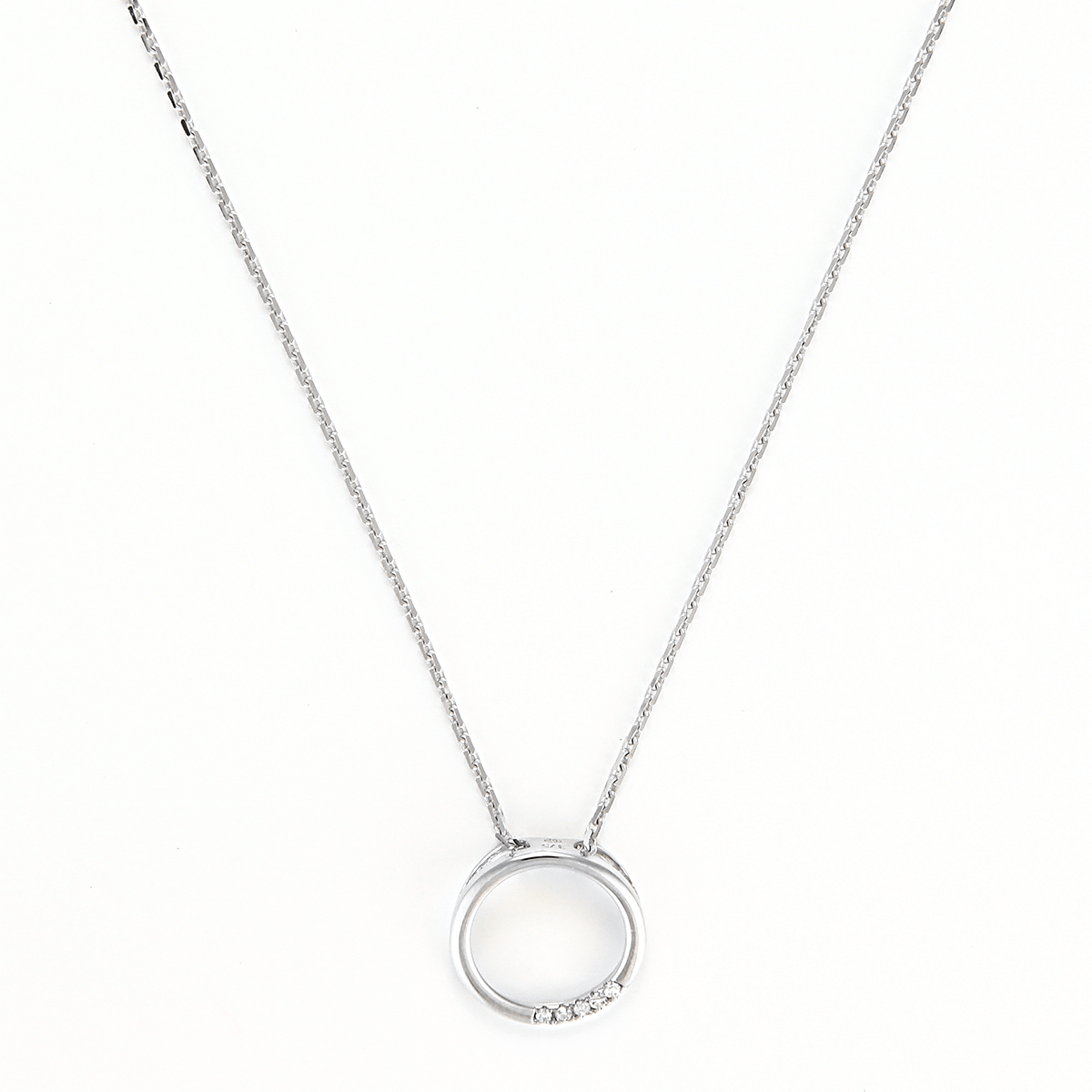 Pendentif "Cercle" Or et Diamants Pendentif "Coraline" Or blanc et Diamant