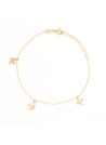Bracelet "Hirondelles" Or Jaune 375/1000