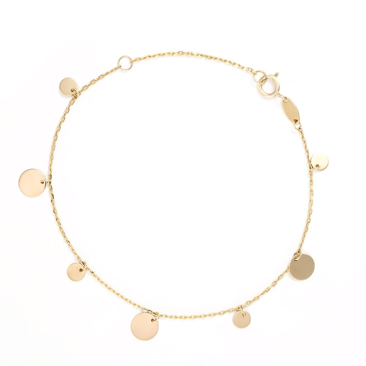 Bracelet " Medaillon" Or Jaune 375/1000 Bracelet "Souffleuse" Or jaune
