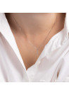 Pendentif "Croix du Bonheur" Or Blanc et Diamants