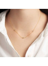Collier Or jaune 375/1000 et pierres