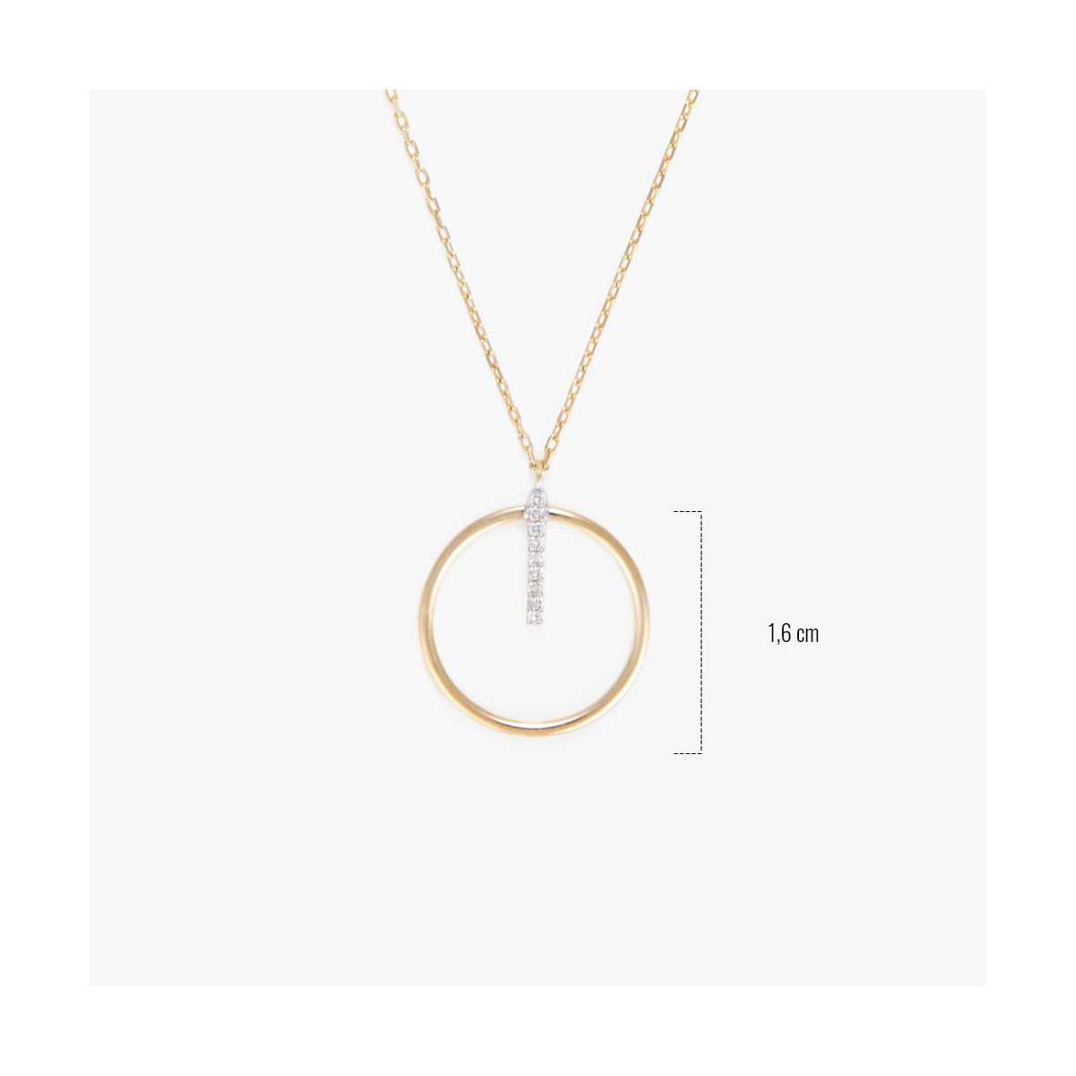 Collier Or Jaune et Diamant Collier "Aimable" Or jaune et Diamant