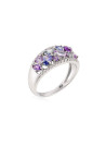 Bague "Blueymix Topaze" Or et Diamants