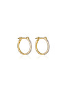 Boucles d'oreilles "Créoles sublimes" Or et Diamants
