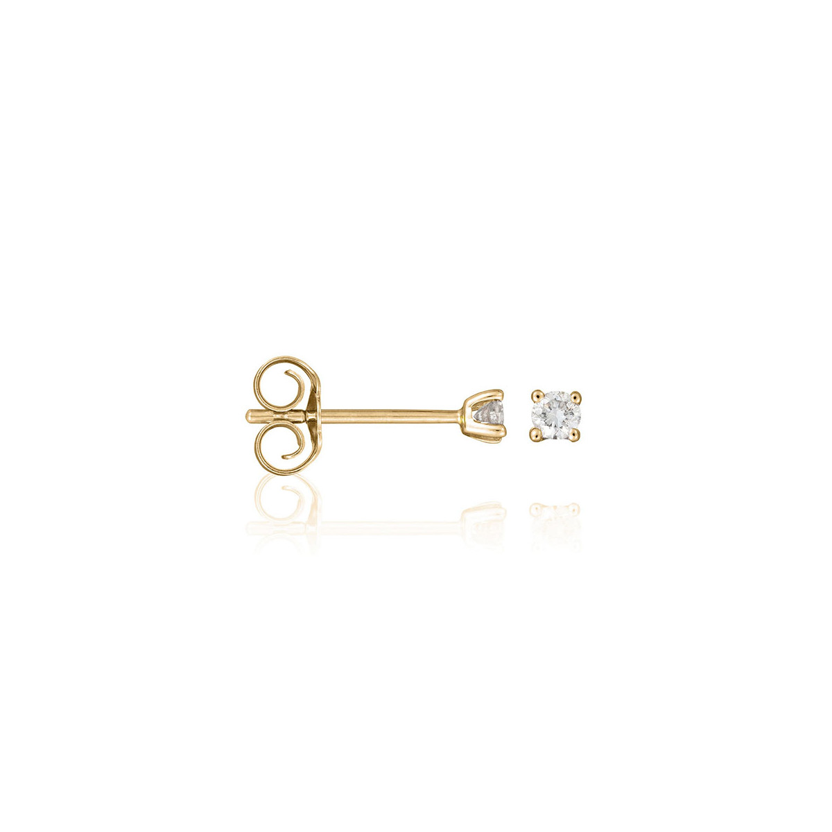 Boucles d'oreilles "Ma Puce" Or et Diamants Boucles d'oreilles "Divine Brillante" Or jaune et Diamant