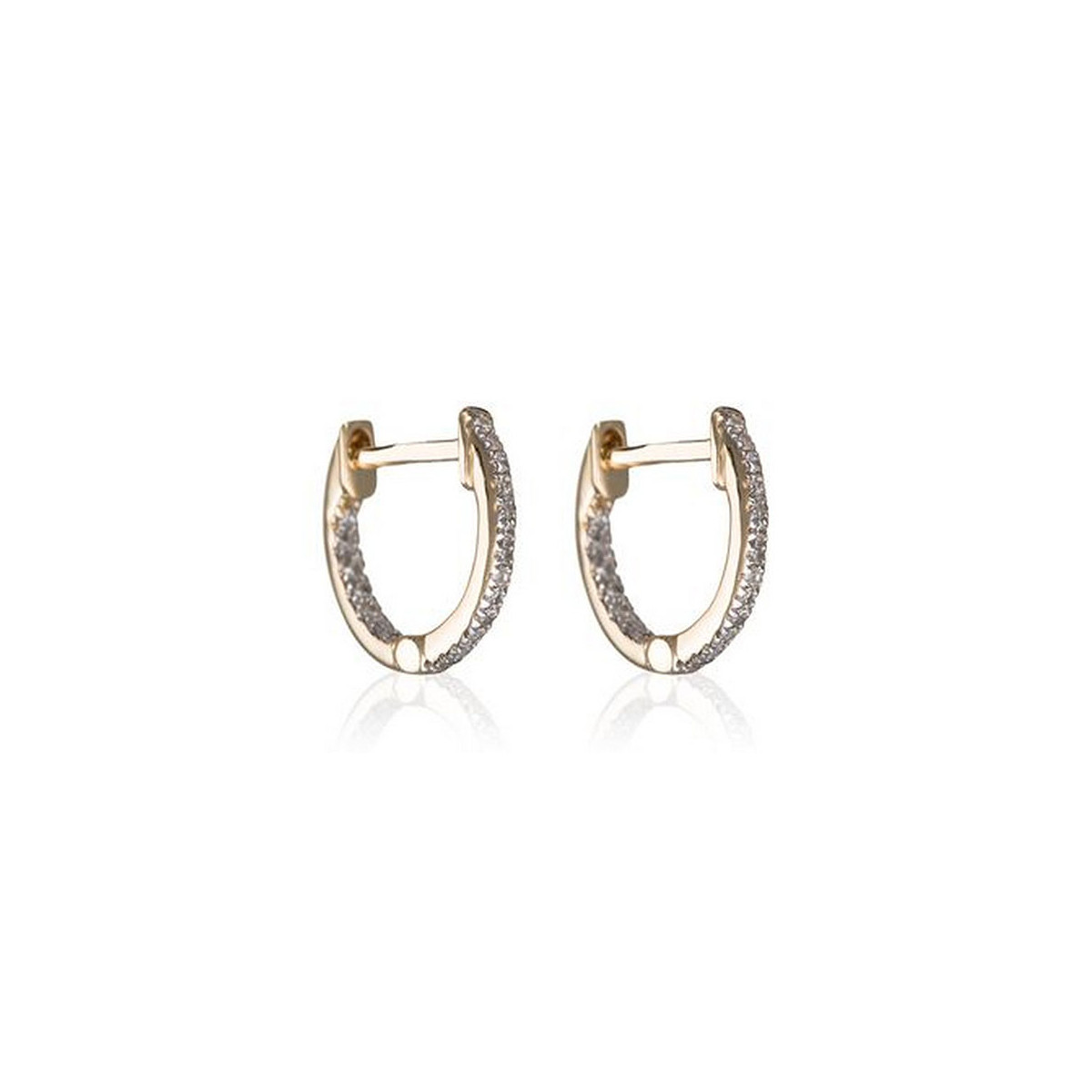 Boucles d'oreilles "Perfect créoles" Or et Diamants Boucles d'oreilles "Ma Chérie" Or jaune et Diamant