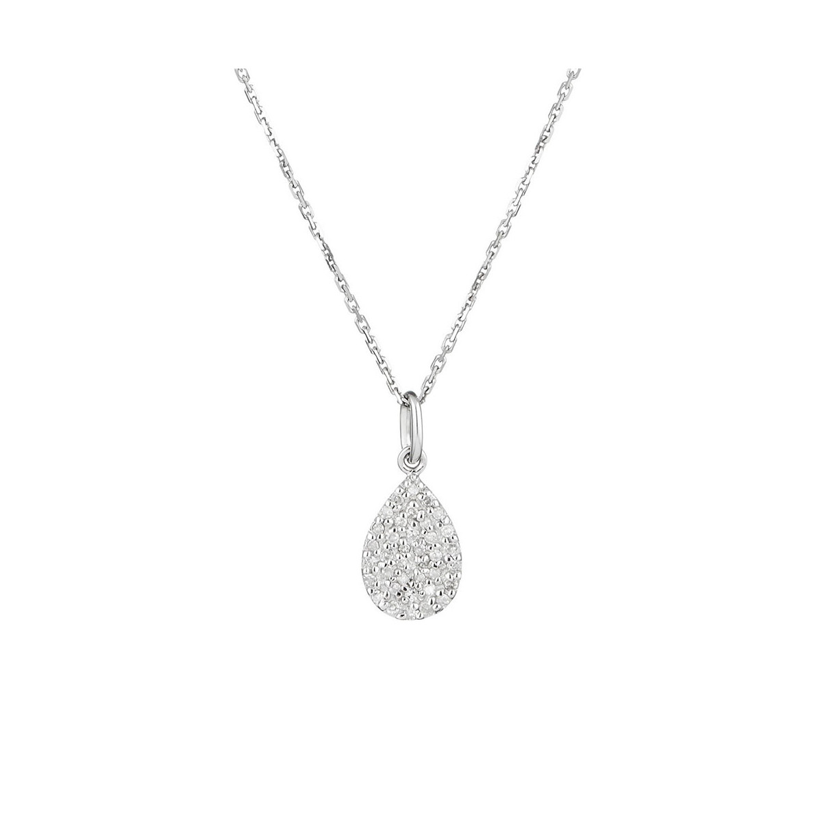 Pendentif "Goutte de pluie" Or et Diamants Pendentif "Persée Exquis" Or blanc et Diamant