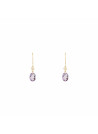 Boucles d'oreilles "Olivia Améthyste" Or et Diamants