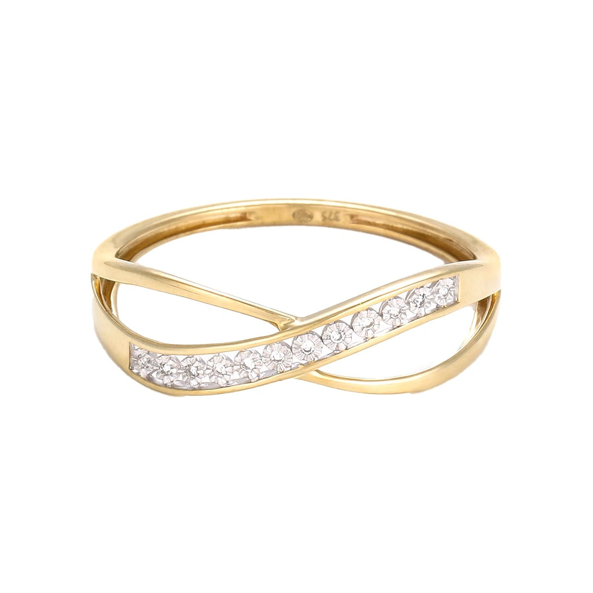 Bague "Liée" Or et Diamant Bague "Enjôleuse" Or jaune et Diamant