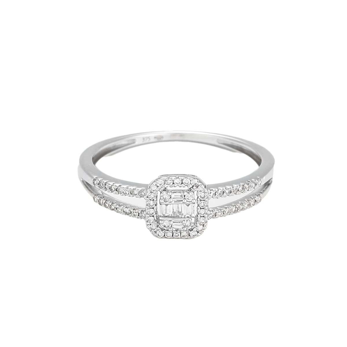 Bague "Espiègle" Or blanc et Diamant