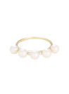 Bague perle "Crown" Or et Diamants