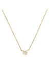 Collier solitaire Or et Diamants