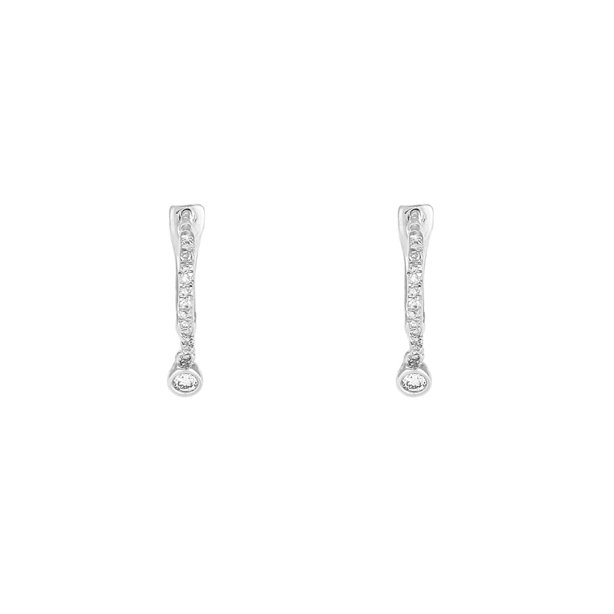 Boucles d'oreilles "Créoles Charms" Or et Diamants Boucles d'oreilles "Beauté Éthérée" Or blanc et Diamant