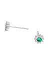 Boucle d'oreilles "Etoile Emeraude" Or et Diamants