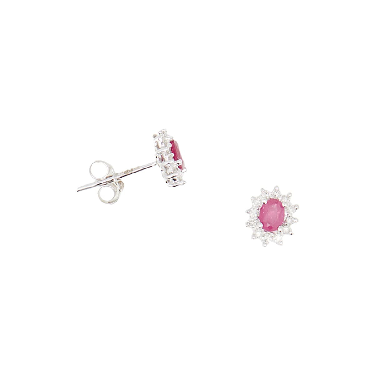 Boucle d'oreilles "Etoile Rubi" Or et Diamants Boucles d'oreilles "Fleurie" Rubis D0,12/24 E0,30/2