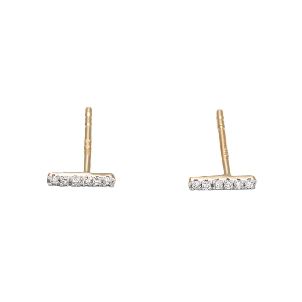 Boucles d'oreilles "Precious barrette" Or et Diamants Boucles d'oreilles "Fugace" Or jaune et Diamant