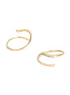 Boucles d'oreilles "Joli tourbillon diamant" Or et Diamants