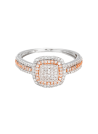 Bague "Carré Antique" Or et Diamants
