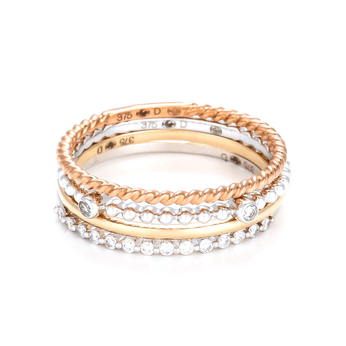 Bague Or et Diamants Bague D0,11/14 D0,02/2 "Apollon Gracieux"